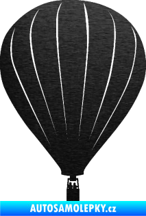 Samolepka Horkovzdušný balón 002 škrábaný kov černý