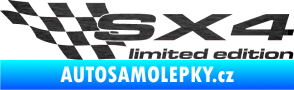 Samolepka SX4 limited edition levá škrábaný kov černý