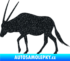 Samolepka Antilopa 001 levá Ultra Metalic černá