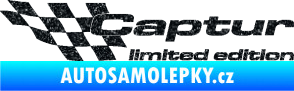 Samolepka Captur limited edition levá Ultra Metalic černá