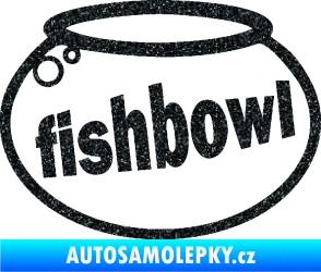 Samolepka Fishbowl akvárium Ultra Metalic černá