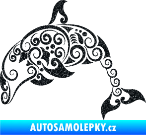 Samolepka Interiér 015 levá delfín Ultra Metalic černá