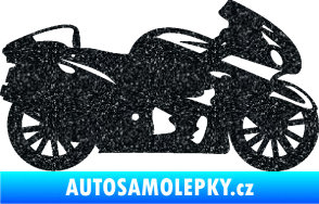 Samolepka Motorka 048 pravá silniční Ultra Metalic černá
