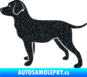 Samolepka Pes 062 levá Labrador Ultra Metalic černá