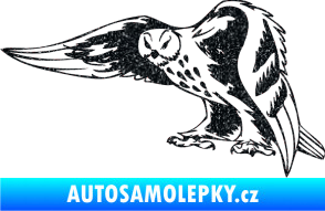 Samolepka Predators 094 levá sova Ultra Metalic černá