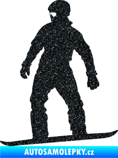 Samolepka Snowboard 024 levá Ultra Metalic černá