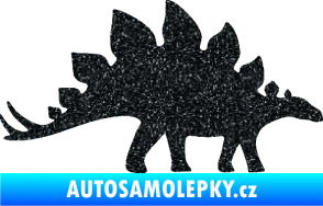 Samolepka Stegosaurus 001 pravá Ultra Metalic černá