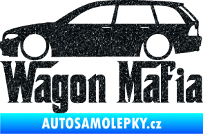 Samolepka Wagon Mafia 002 nápis s autem Ultra Metalic černá