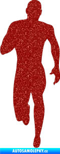 Samolepka Běžec 005 levá Ultra Metalic červená
