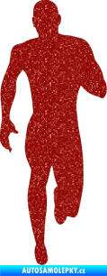 Samolepka Běžec 005 pravá Ultra Metalic červená