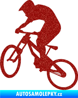 Samolepka Biker 002 levá Ultra Metalic červená