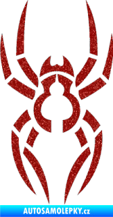 Samolepka Pavouk 006 Ultra Metalic červená