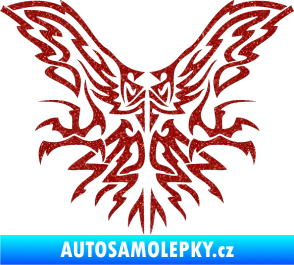 Samolepka Kapota 037 tatto dravec Ultra Metalic červená