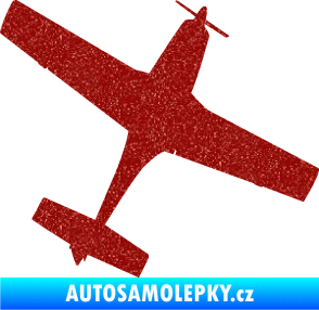 Samolepka Letadlo 003 pravá Ultra Metalic červená