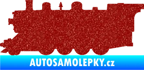 Samolepka Lokomotiva 002 levá Ultra Metalic červená