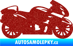 Samolepka Motorka 048 pravá silniční Ultra Metalic červená