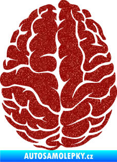 Samolepka Mozek 001 levá Ultra Metalic červená