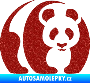 Samolepka Panda 001 pravá Ultra Metalic červená