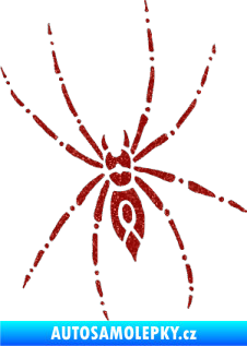 Samolepka Pavouk 011 levá Ultra Metalic červená