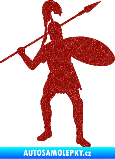 Samolepka Římský voják pravá Ultra Metalic červená