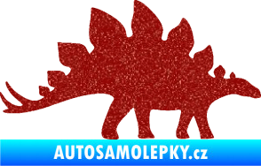 Samolepka Stegosaurus 001 pravá Ultra Metalic červená