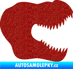 Samolepka Tyrannosaurus Rex lebka 001 pravá Ultra Metalic červená
