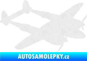 Samolepka Bombardovací letoun Lockheed  P38 lighting pravá Ultra Metalic bílá