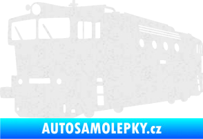 Samolepka Lokomotiva 001 levá Ultra Metalic bílá