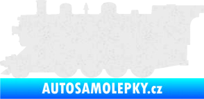 Samolepka Lokomotiva 002 levá Ultra Metalic bílá