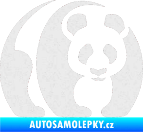 Samolepka Panda 001 pravá Ultra Metalic bílá