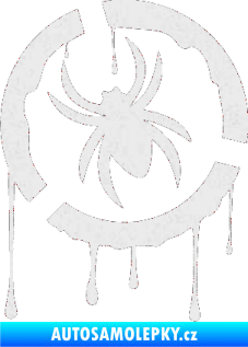 Samolepka Pavouk 001  levá Ultra Metalic bílá