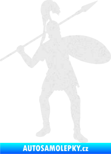 Samolepka Římský voják pravá Ultra Metalic bílá