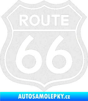 Samolepka Route 66 - jedna barva Ultra Metalic bílá