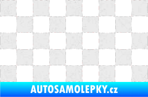 Samolepka Šachovnice 002 Ultra Metalic bílá