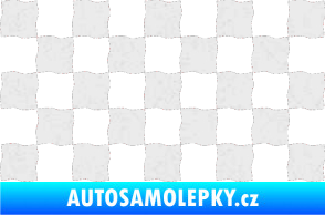 Samolepka Šachovnice 004 Ultra Metalic bílá