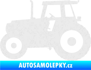 Samolepka Traktor 001 levá Ultra Metalic bílá