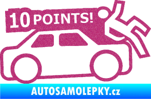 Samolepka 10 points  Ultra Metalic růžová