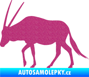 Samolepka Antilopa 001 levá Ultra Metalic růžová