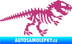 Samolepka Dinosaurus kostra 001 pravá Ultra Metalic růžová