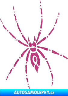 Samolepka Pavouk 011 levá Ultra Metalic růžová
