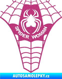 Samolepka Spider woman pavoučí žena Ultra Metalic růžová