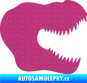 Samolepka Tyrannosaurus Rex lebka 001 pravá Ultra Metalic růžová