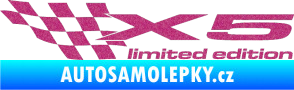 Samolepka X5 limited edition levá Ultra Metalic růžová