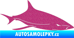 Samolepka Žralok 008 pravá Ultra Metalic růžová