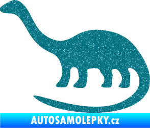 Samolepka Brontosaurus 001 levá Ultra Metalic tyrkysová