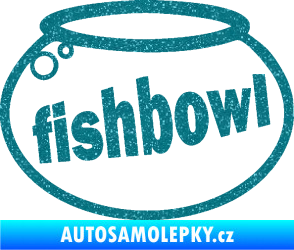 Samolepka Fishbowl akvárium Ultra Metalic tyrkysová