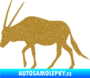 Samolepka Antilopa 001 levá Ultra Metalic zlatá