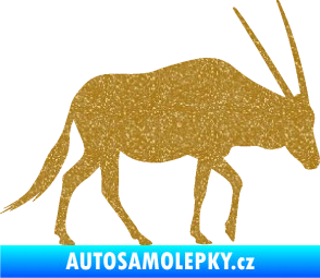 Samolepka Antilopa 001 pravá Ultra Metalic zlatá