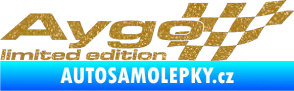 Samolepka Aygo limited edition pravá Ultra Metalic zlatá