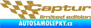 Samolepka Captur limited edition levá Ultra Metalic zlatá